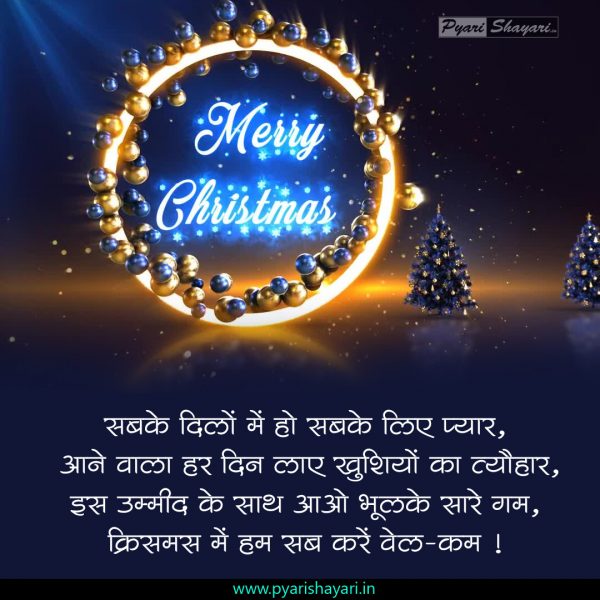 merry christmas wishes hindi